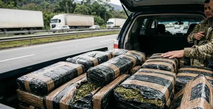 Maconha Hidropônica de R$ 1 Milhão é Apreendida em Caminhonete na Dutra; Motorista é Preso no RJ