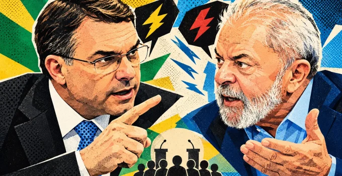 Segundo turno: Ataques e poucas propostas marcam disputa entre Flávio e Lula Segundo turno: Ataques e poucas propostas marcam disputa entre Flávio e Lula
