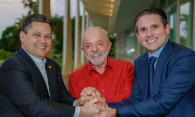 Alcolumbre e Arthur Lira visitam Lula e defendem diálogo entre Poderes após reeleição