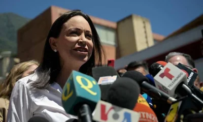 María Corina Machado retorna à Venezuela e agradece a Trump; critica Lula