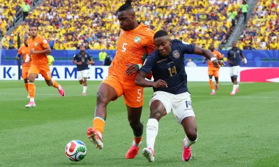 Costa do Marfim vence Equador com gol no fim em jogo eletrizante de futebol com bolas na trave na Copa do Mundo