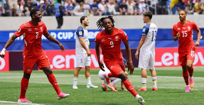 Suíça Humilha Bósnia com Goleada Histórica na Copa: Jovem Revelação Brilha e Assume Vice-Artilharia