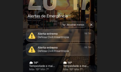 Defesa Civil aciona Anatel e PF após alerta de 'misantropia' em celulares brasileiros