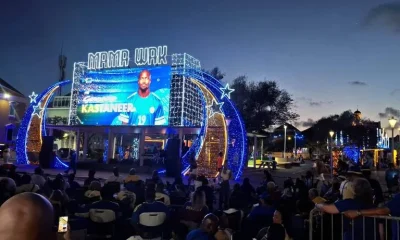 Curaçao celebra 1º ponto em Copa do Mundo com festa azul em praça