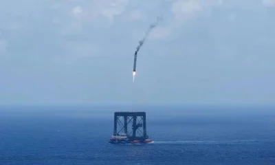 China recupera propulsor de foguete pela primeira vez usando sistema de rede