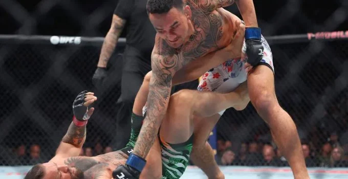 Conor McGregor sofre lesão no joelho e é derrotado em seu aguardado retorno ao UFC