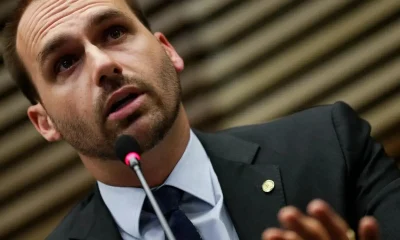 Eduardo Bolsonaro pede sanções Magnitsky contra Moraes após veto a visitas de Flávio a Bolsonaro
