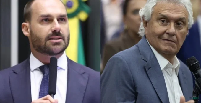 Caiado e Eduardo Bolsonaro trocam farpas nas redes sociais por causa de Green Card