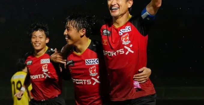 King Kazu: Aos 59 anos, atacante japonês marca primeiro gol em quatro anos
