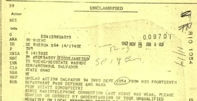Documentos revelam investigação dos EUA sobre suposto OVNI na Bahia em 1963 Documentos revelam investigação dos EUA sobre suposto OVNI na Bahia em 1963