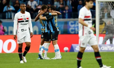 Grêmio reage e vira sobre o São Paulo para sair da zona de rebaixamento