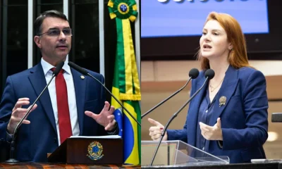 Flávio Bolsonaro pressiona deputada por apoio a Carlos no Senado e ameaça vetar uso de imagem
