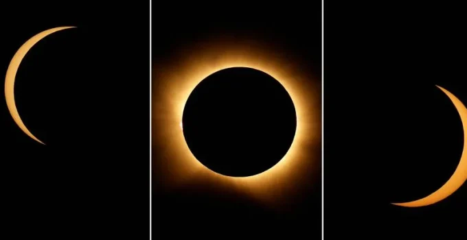 Eclipse solar total encanta milhões de europeus com espetáculo celeste Eclipse solar total encanta milhões de europeus com espetáculo celeste