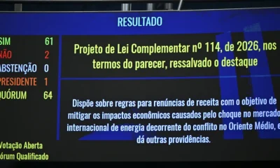 Senado aprova PLP dos combustíveis com 'jabutis'; veja votação