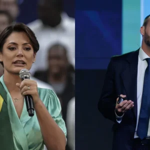 Eduardo Bolsonaro endossa crítica de Allan dos Santos a Michelle Bolsonaro