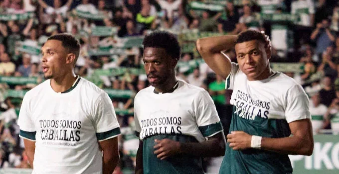Presidente da LaLiga critica Vini Jr e Mbappé por manifestação incompleta em apoio a Ceuta