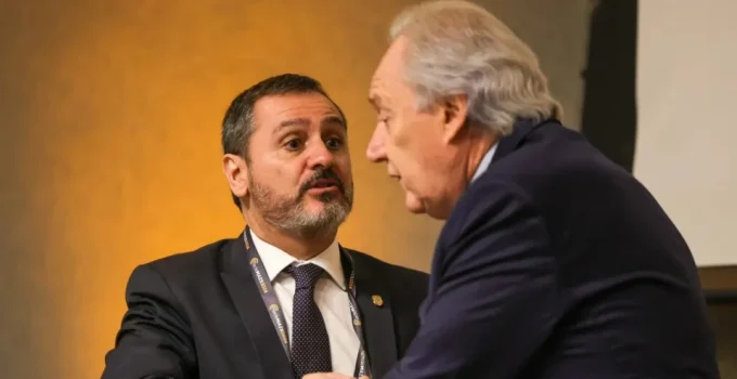 Vídeo flagra Daniel Vorcaro com diretor da PF, Lewandowski e outras autoridades em evento em Londres
