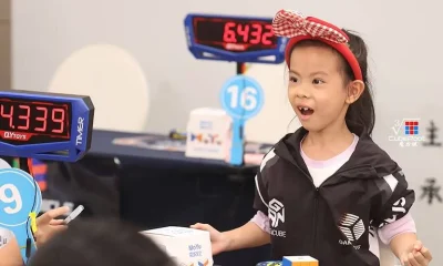 Menina de 6 anos quebra recorde mundial de cubo mágico feminino