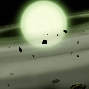Astrônomos identificam pela primeira vez uma estrela de cor verde